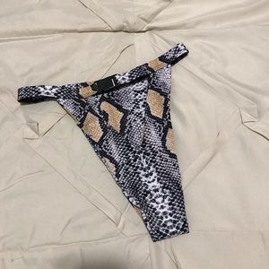 Matte swim bikini bottom
